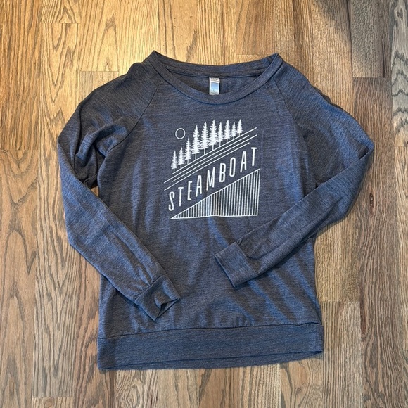 Gray Graphic Sweatshirt - Picture 1 of 5